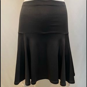 EVA VARRO WIDE WAIST BAND 4 PANEL SKIRT - BLACK